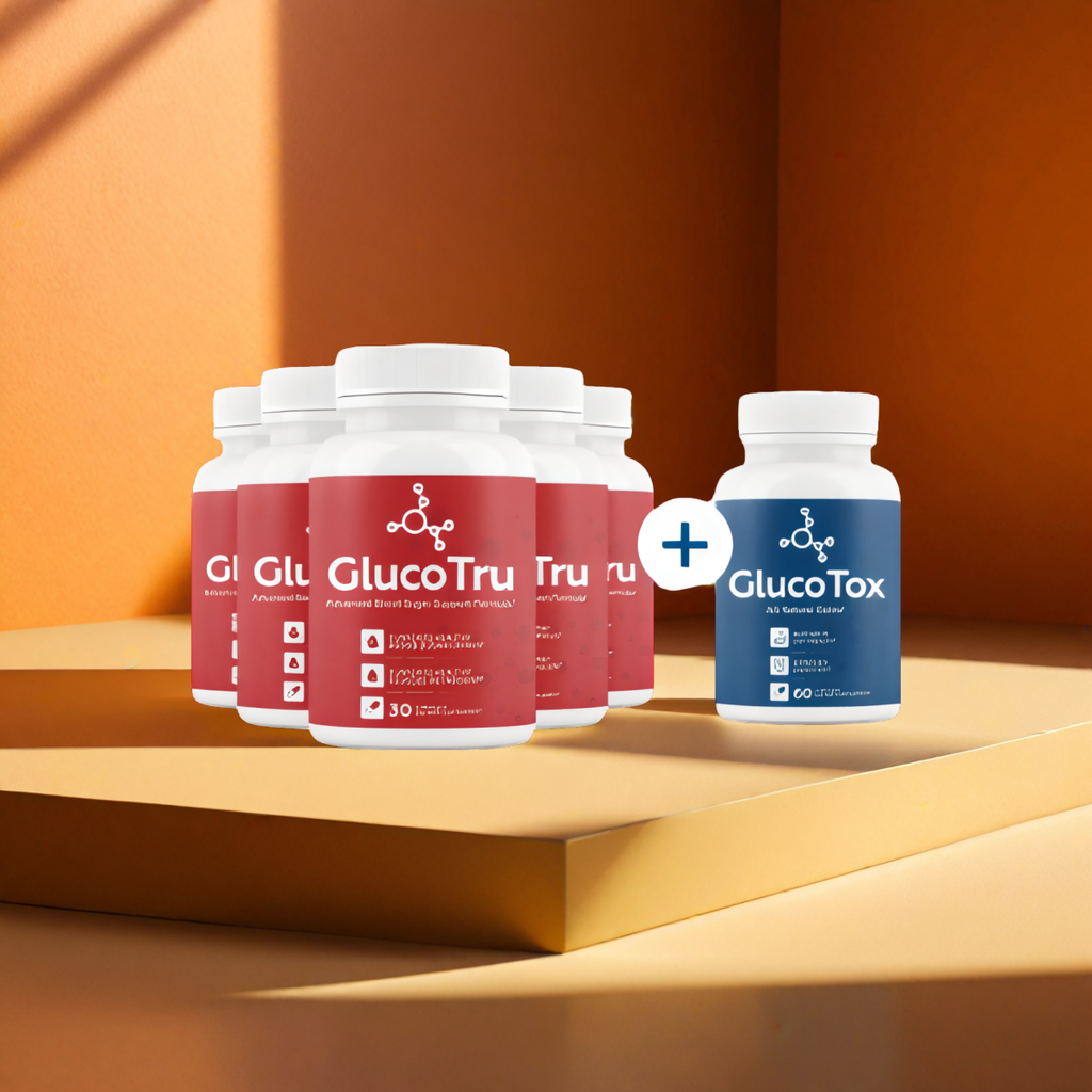 GlucoTru - 5 bottles + 1  Bonus +  Shipping