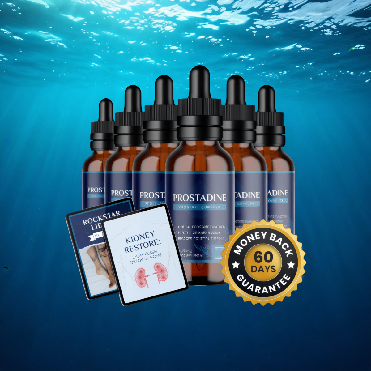 Prostadine - 6 Bottles + 2  Ebooks